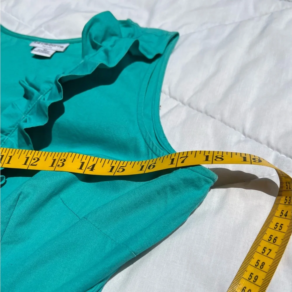 Liz Claiborne Green Sleeveless Dress - Picture 11 of 14